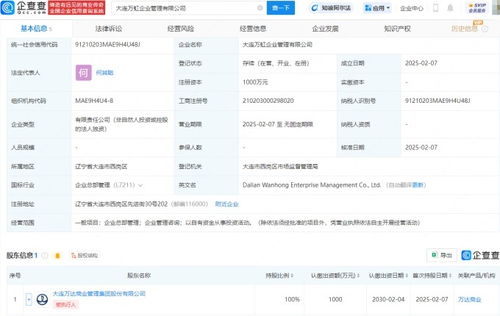 大連萬達商管成立新公司,涉足投資等業務